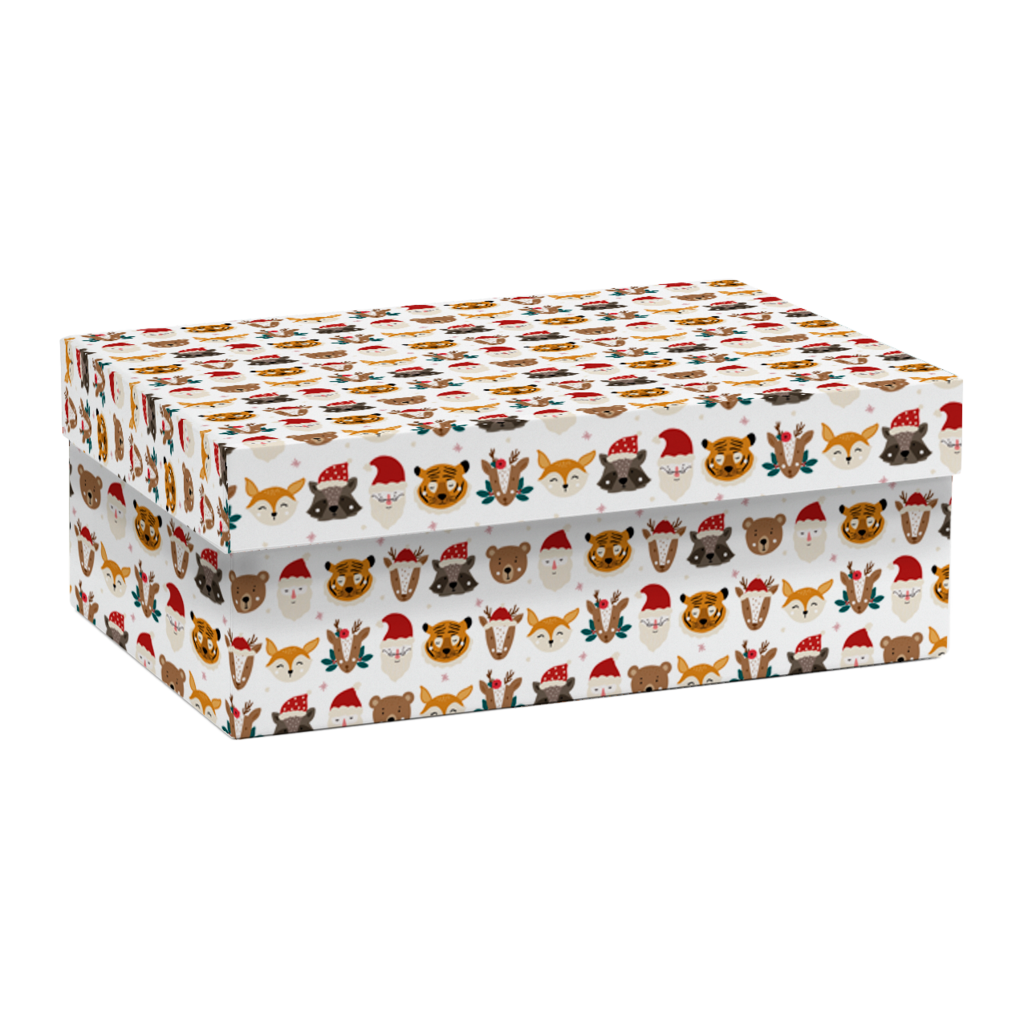 Коробка прямоугольная "Зверята"