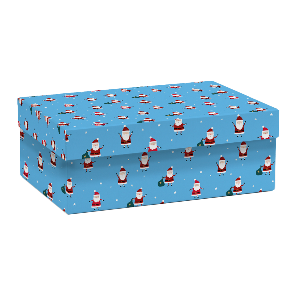 Коробка прямоугольная "Санта"