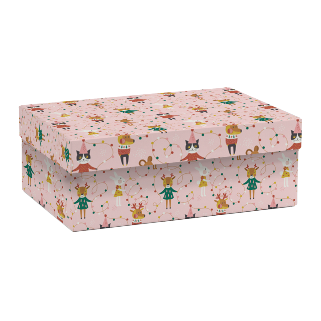 Коробка прямоугольная "Гирлянда"