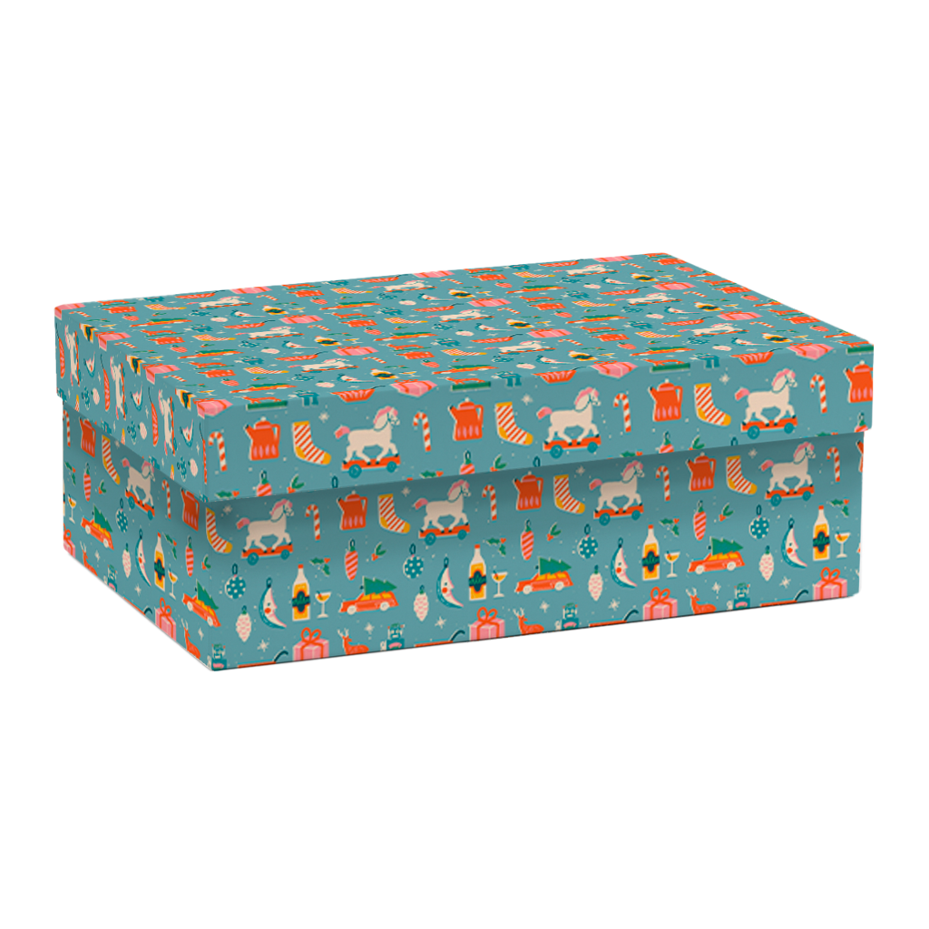 Коробка прямоугольная "Лошадки"