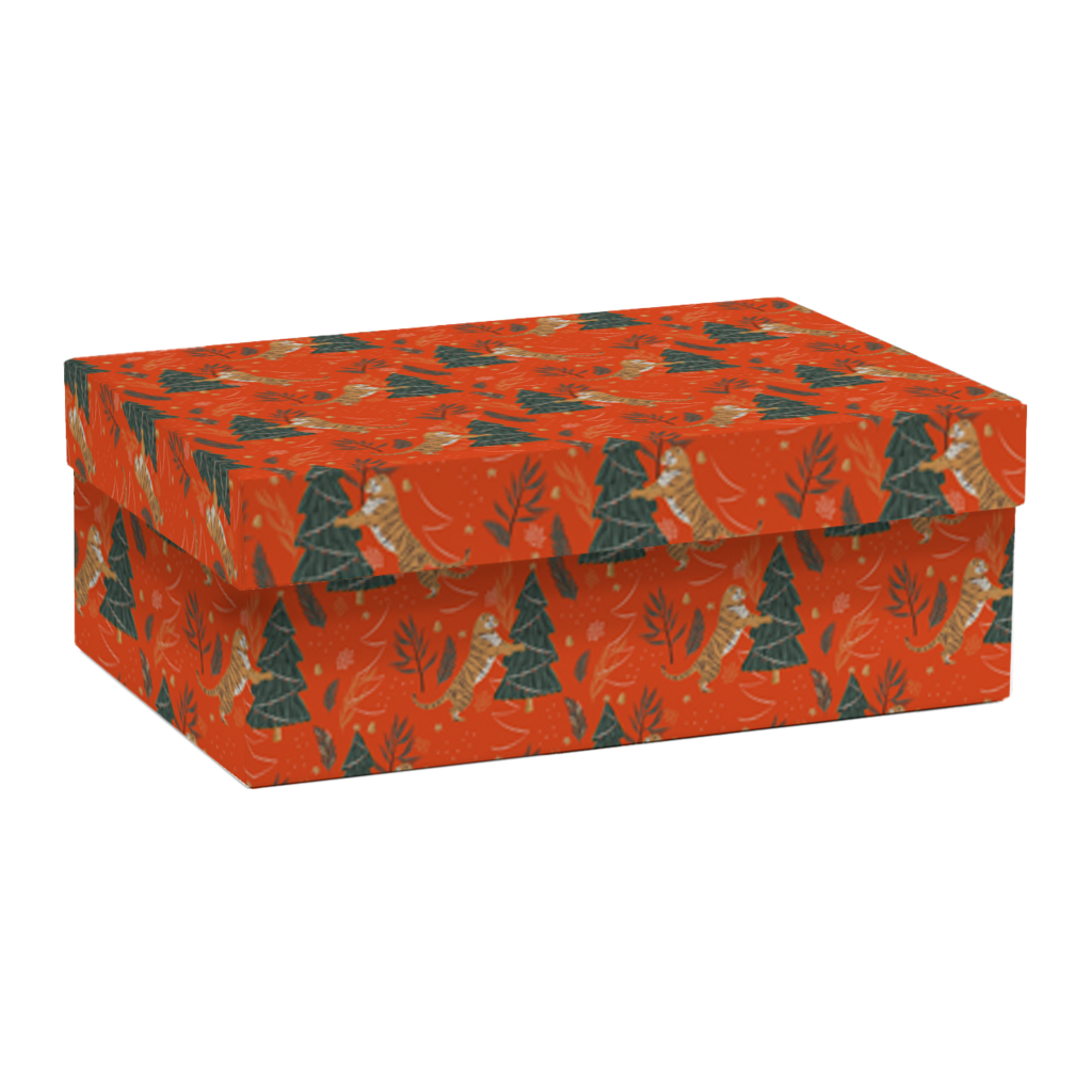 Коробка прямоугольная "Тигры"