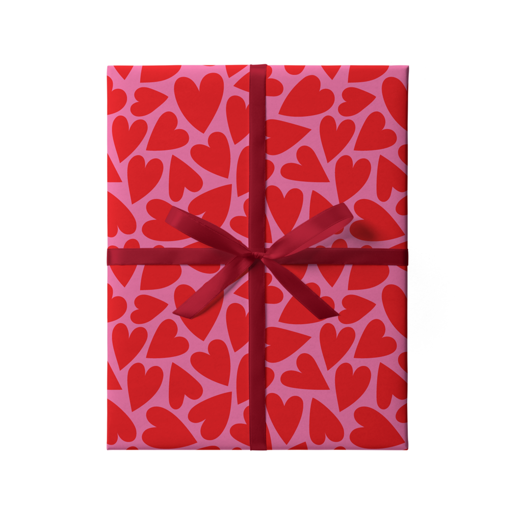 Бумага Wrap me "Яркие сердца"