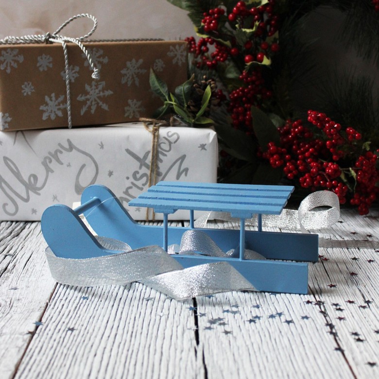 Новогодний декор "Санки"