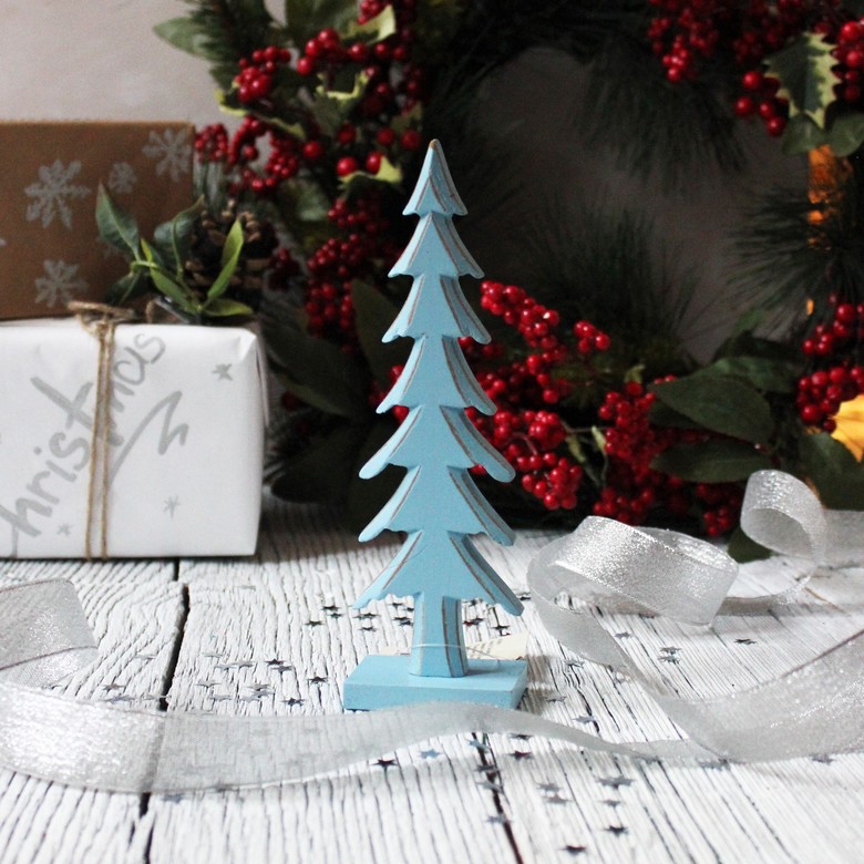 Новогодний декор "Ёлочка" голубая
