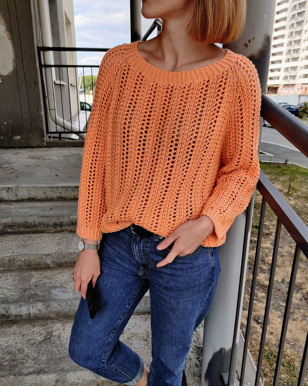 Мастер-класс по вязанию джемпера с ажурным узором МК Vegas_sweater