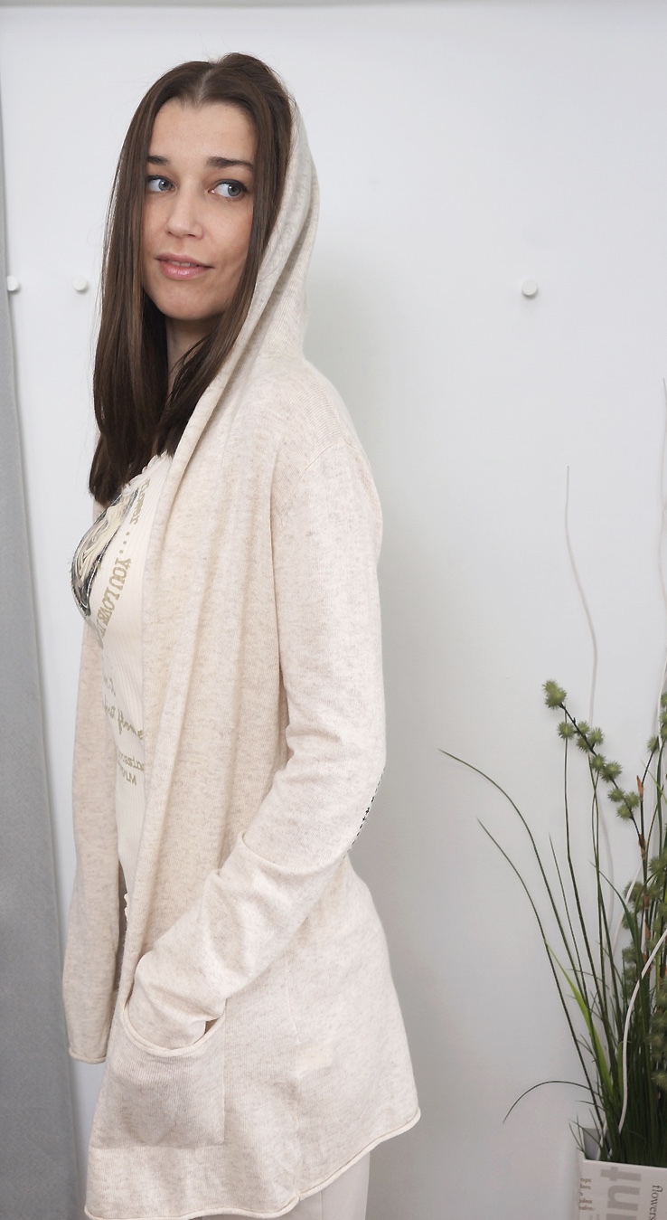 Кардиган без застежки