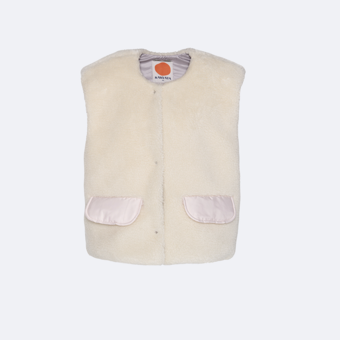 Oversize меховой жилет