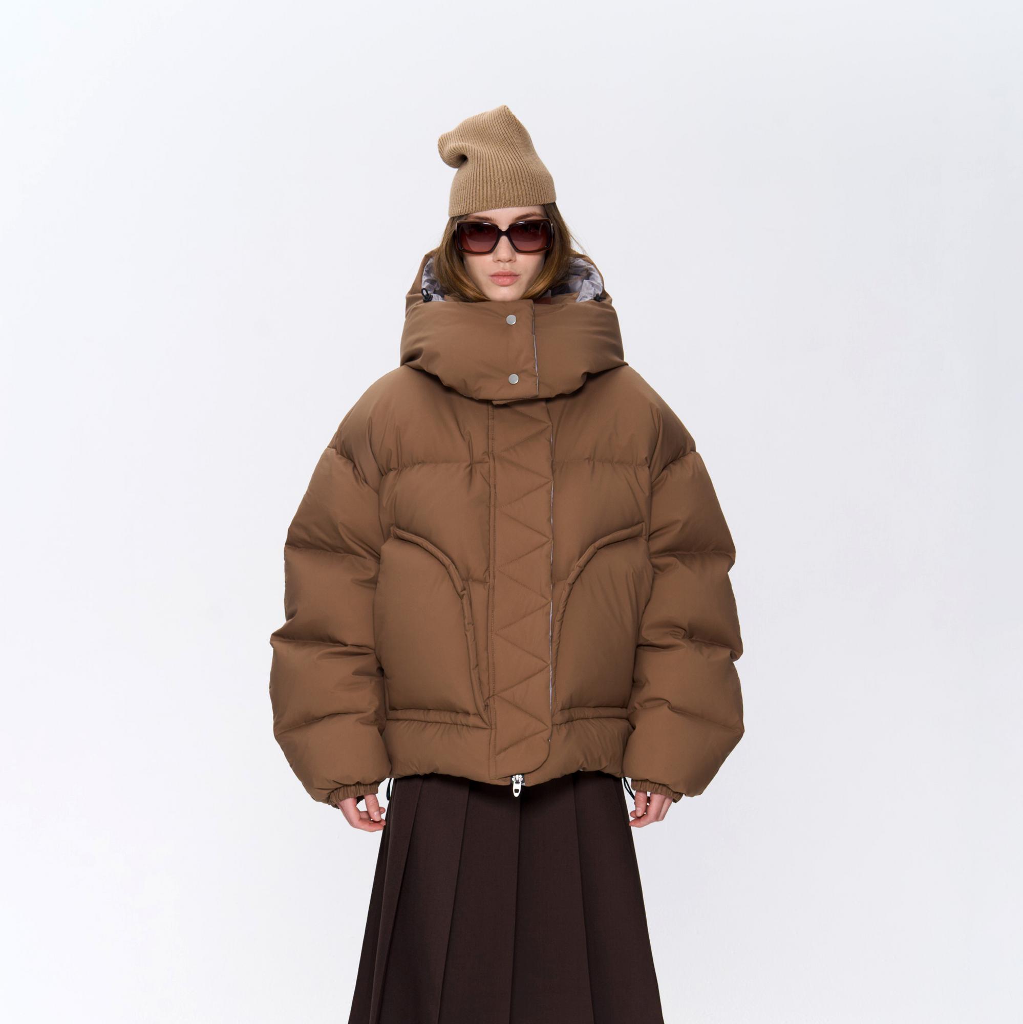 Короткий пуховик “Шоколад”