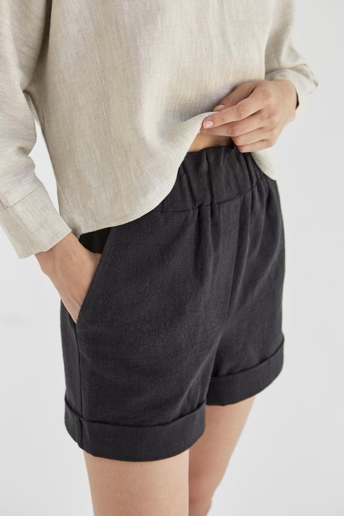 ШОРТЫ ИЗ КРАПИВЫ BLACK