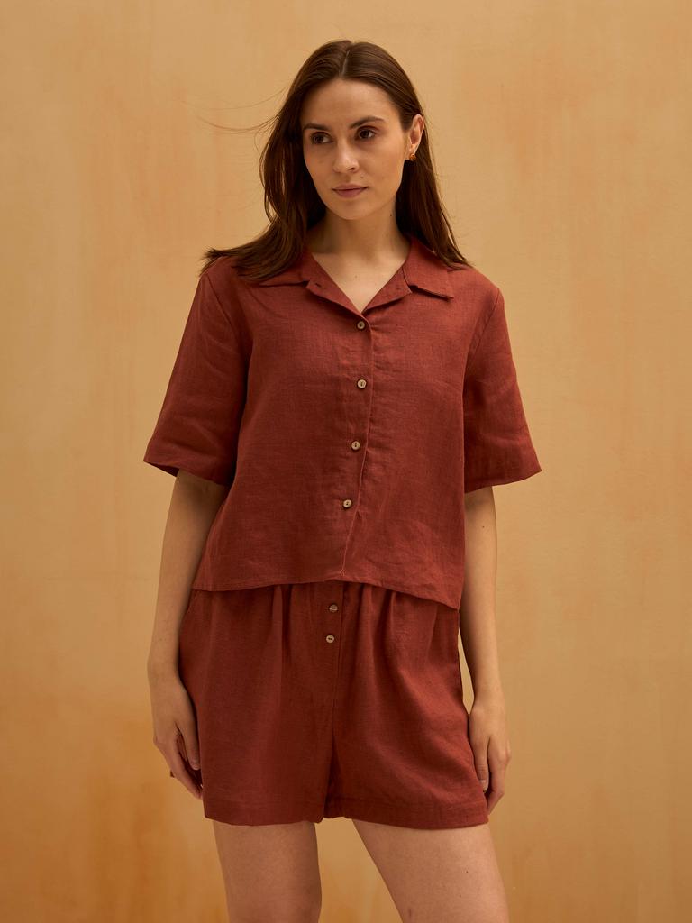 РУБАШКА ИЗО ЛЬНА  TERRA