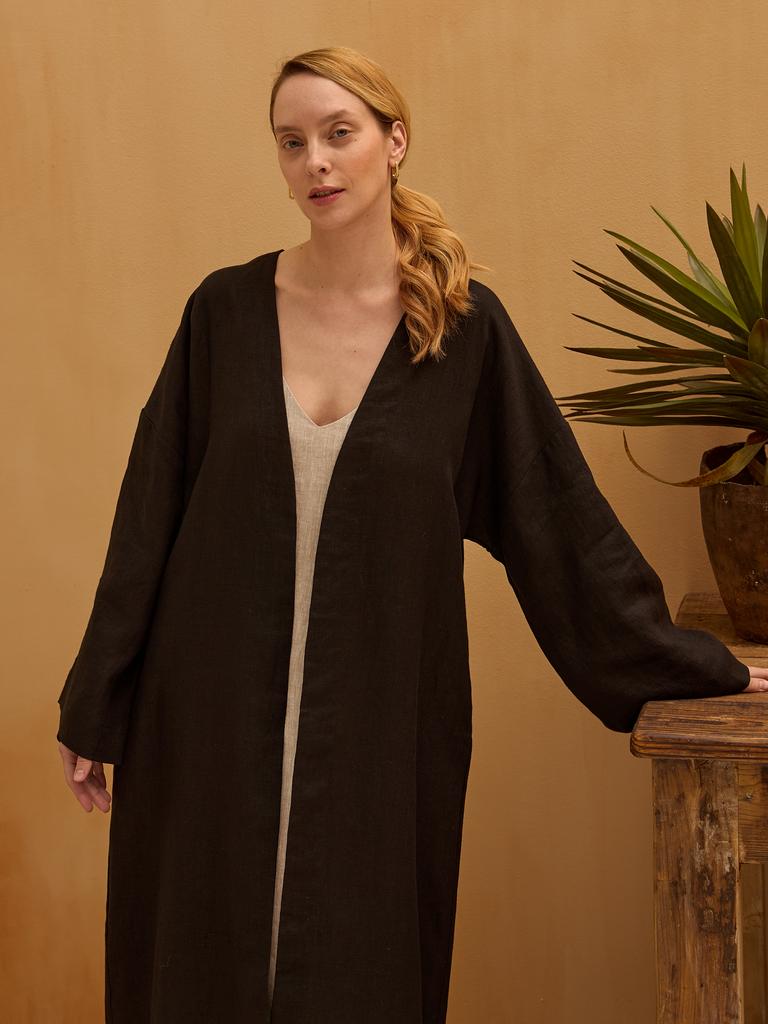 КИМОНО ЛЬНЯНОЕ BLACK