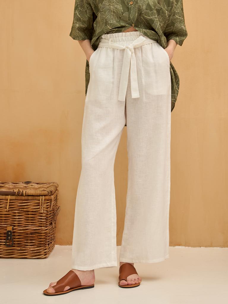 БРЮКИ-ПАЛАЦЦО БЕЛЫЕ RETREAT