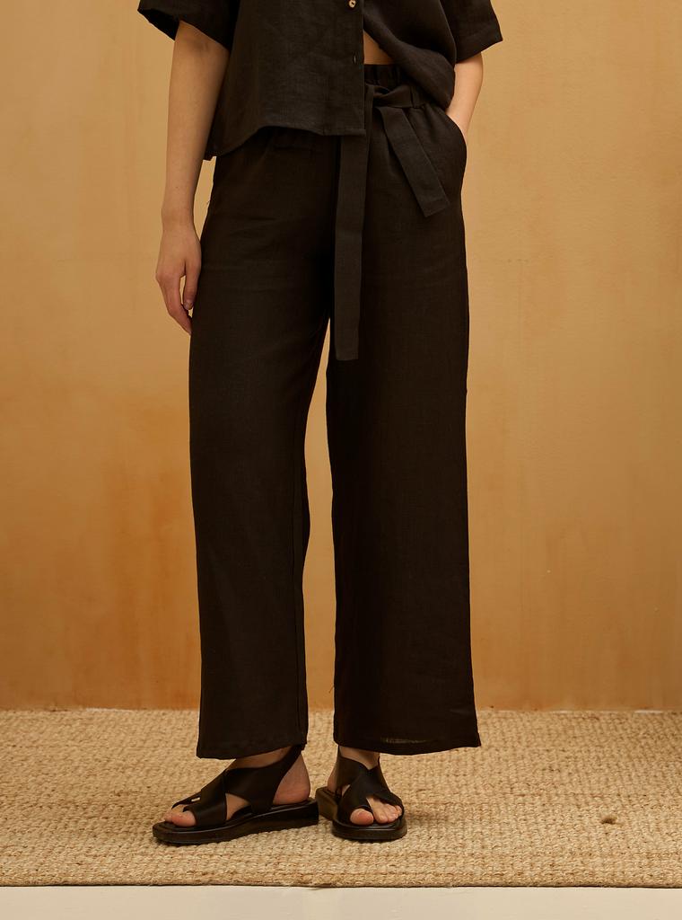 БРЮКИ-ПАЛАЦЦО ЧЕРНЫЕ