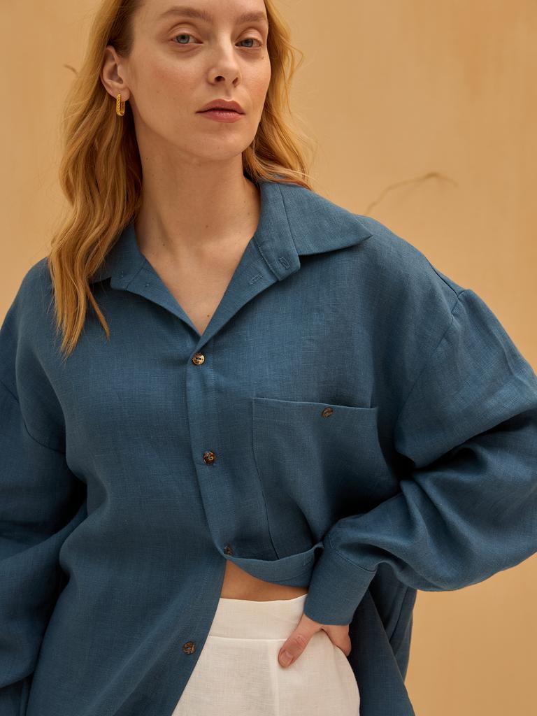 РУБАШКА ИЗО ЛЬНА IRIS