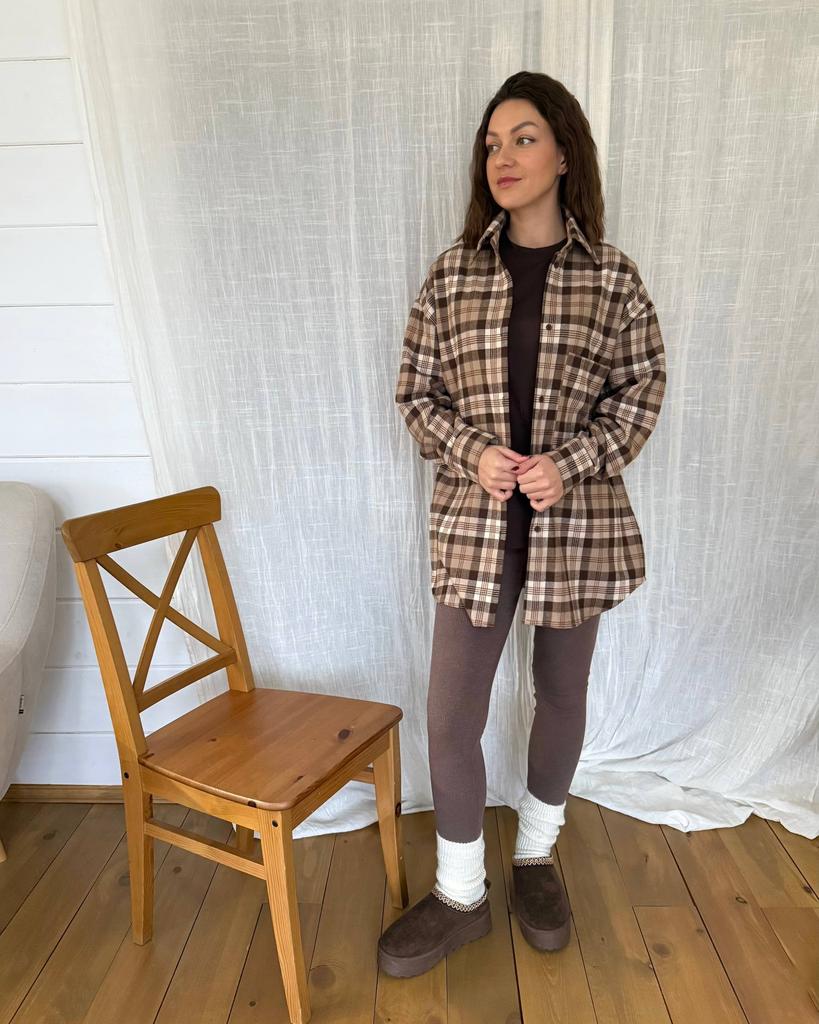 РУБАШКА FLANNEL MILK CHOCOLATE