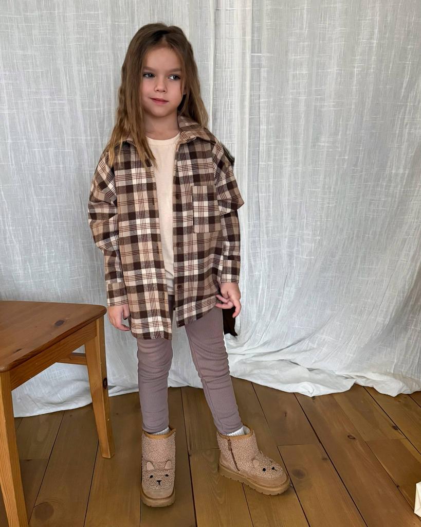 РУБАШКА FLANNEL MILK CHOCOLATE MINI