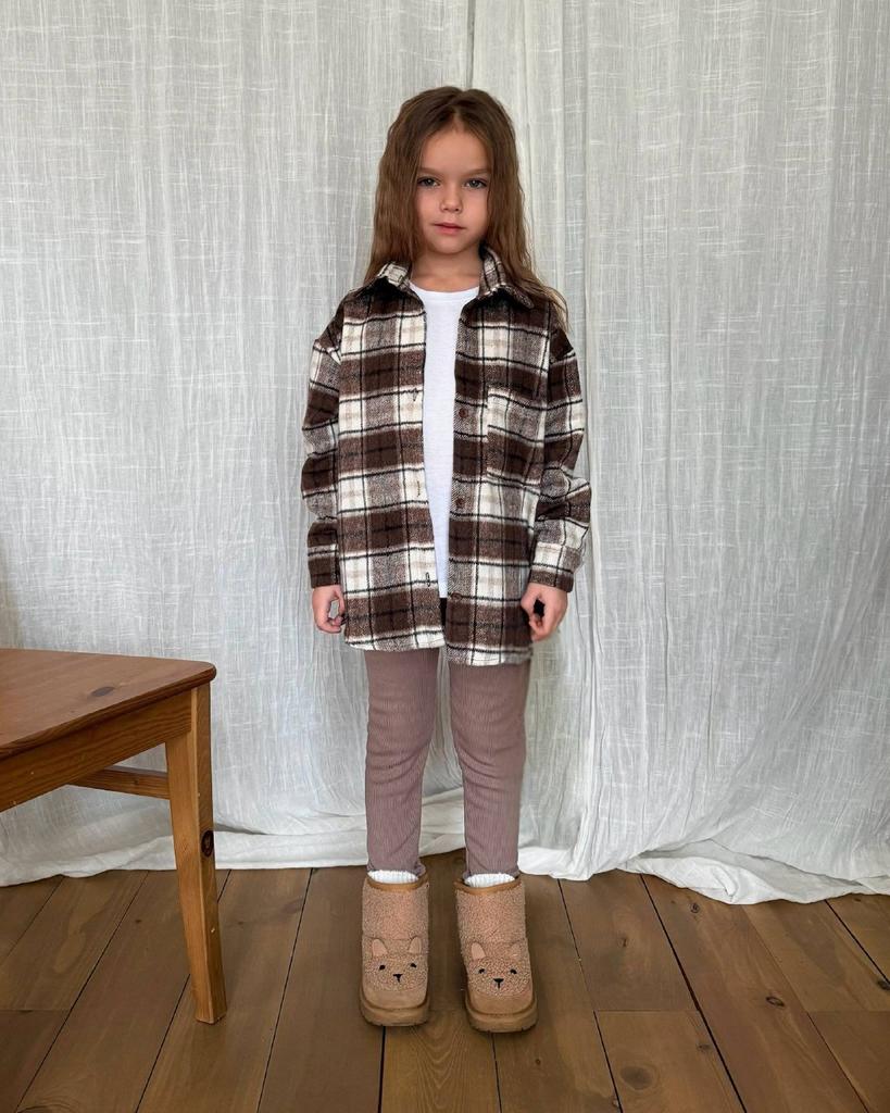 РУБАШКА FLANNEL BITTER CHOCOLATE MINI