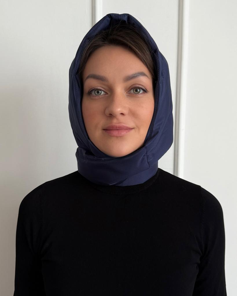 СИНЯЯ ДУТАЯ КОСЫНКА