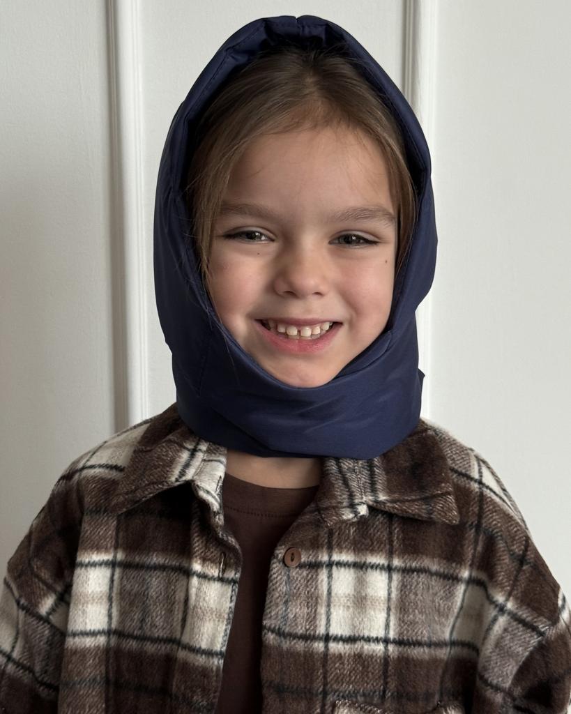 СИНЯЯ ДУТАЯ КОСЫНКА MINI