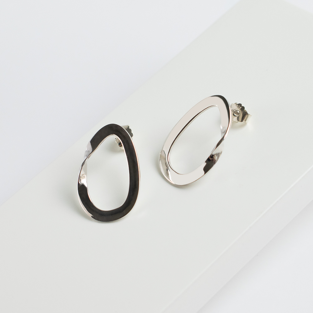 серьги лента мебиуса