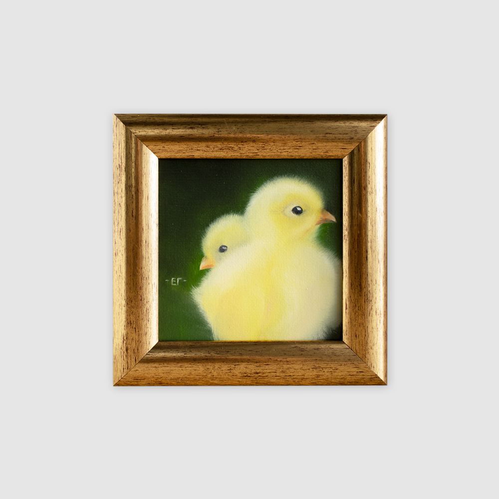 картина цыплята