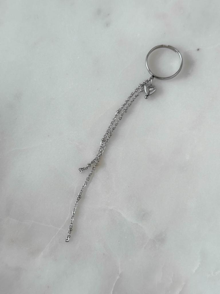 Кольцо с цепочками AMORE