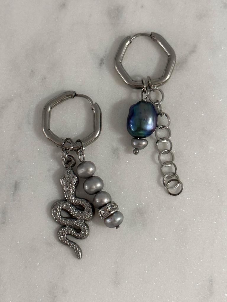 Серьги-трансформеры SNAKE