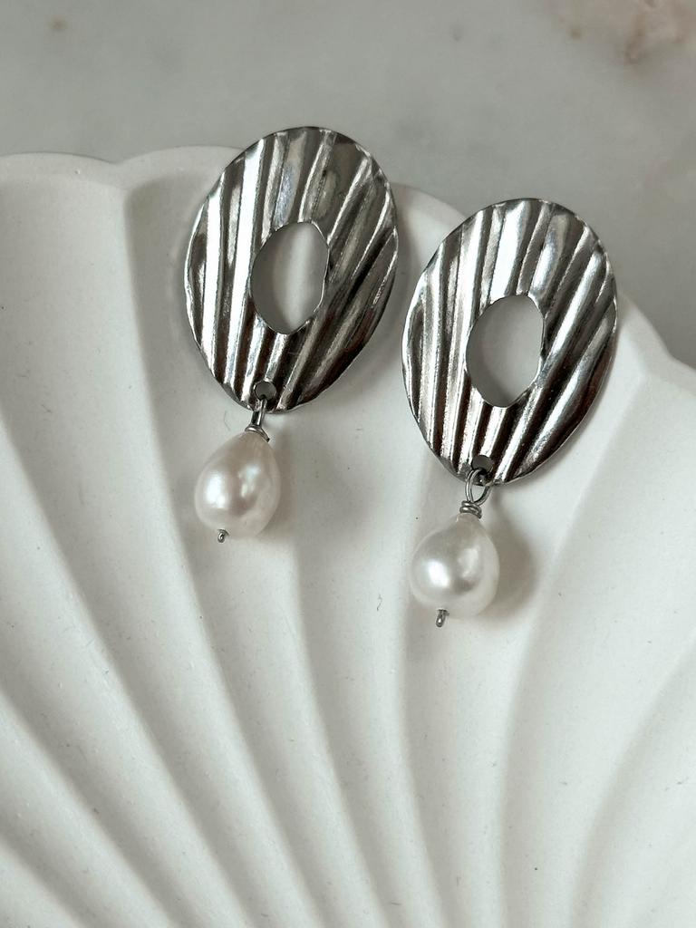 Серьги с жемчугом SHELL