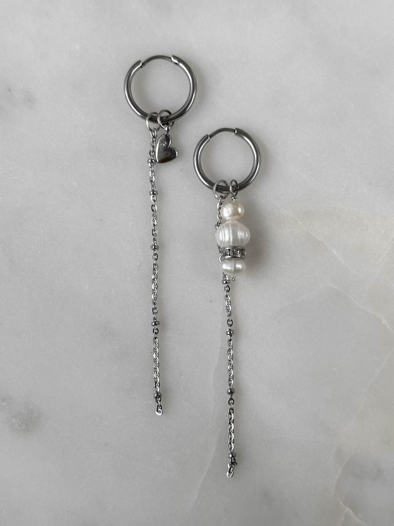 Серьги-трансформеры PEARL HEART