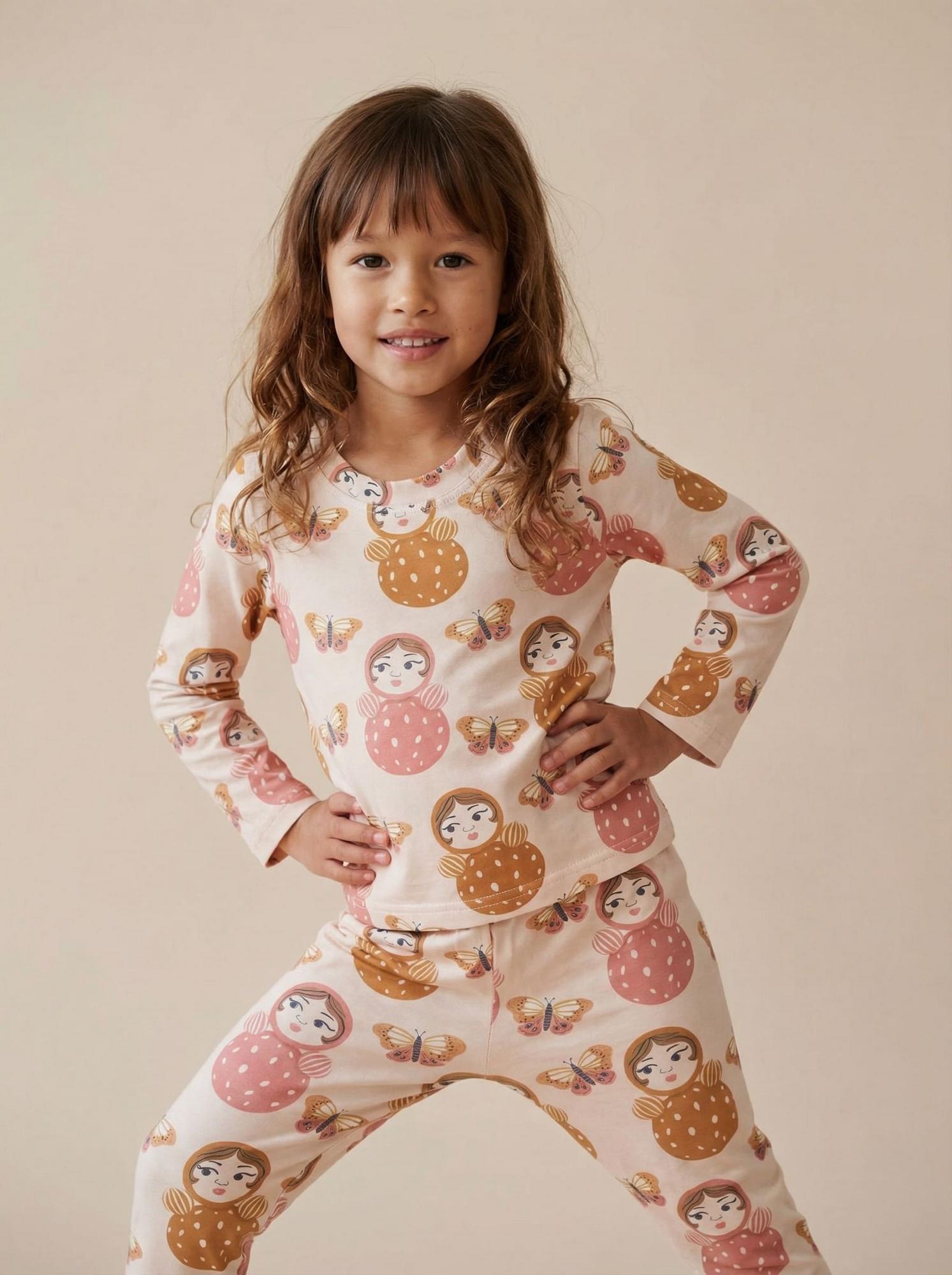 Пижама с принтом "Неваляшка"