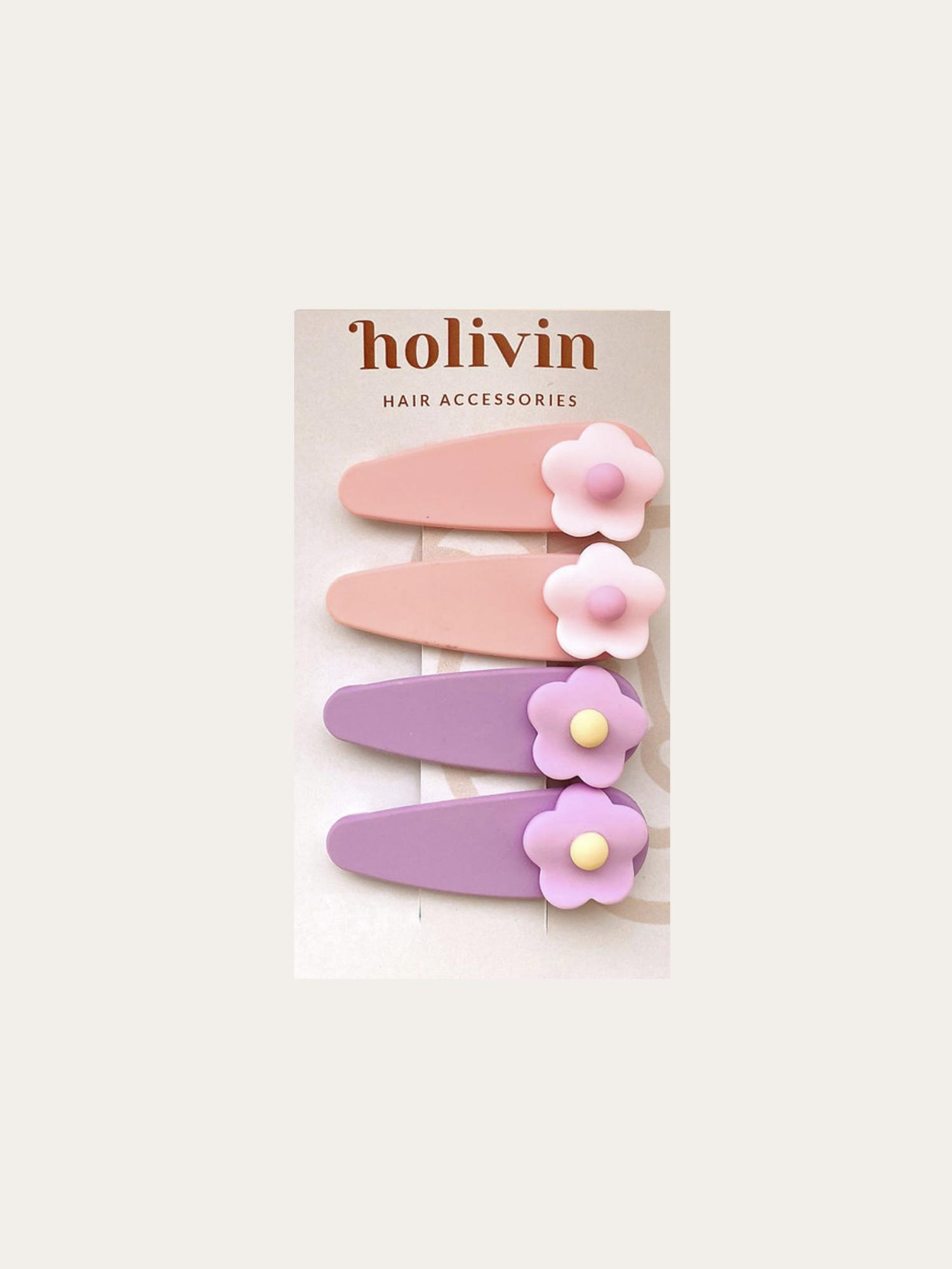 Набор из 4-х заколок для волос "Цветок"  HOLIVIN