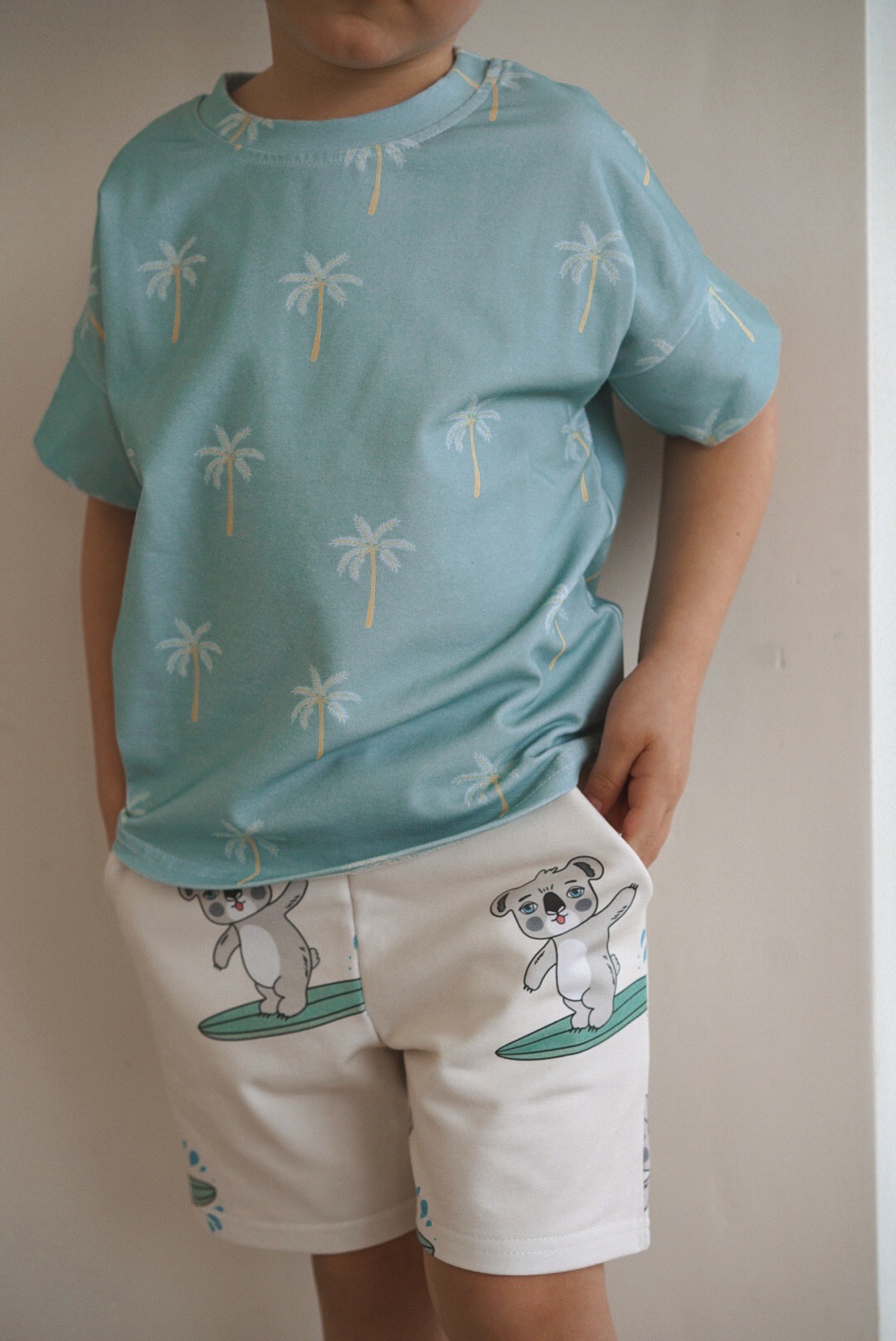 Шорты-бермуды из футера "Сёрфер"