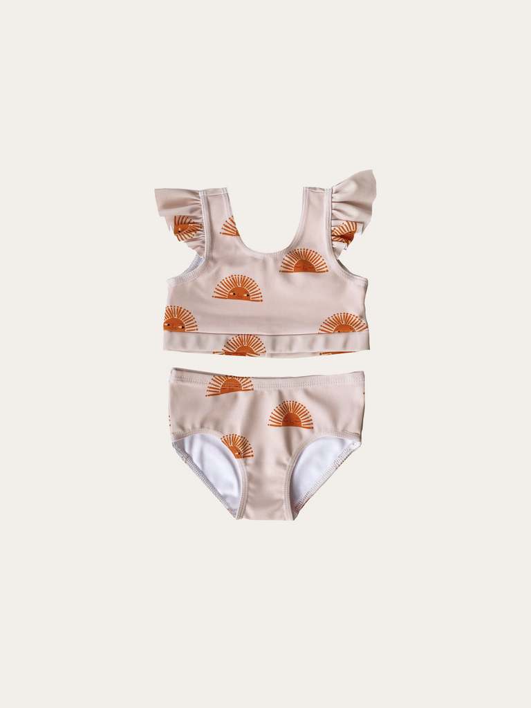 Раздельный купальник с крылышками на плечах "Солнце"