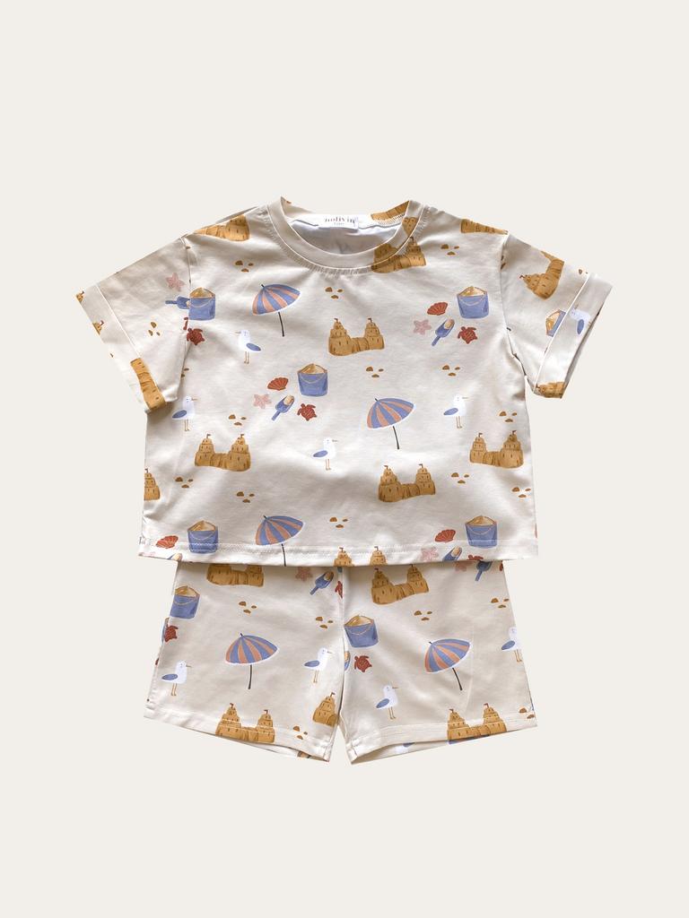 Комплект в принте "Пляж"