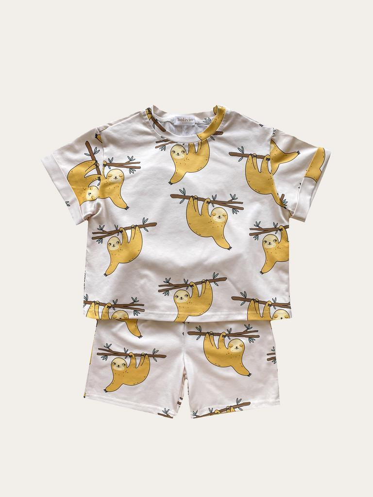 Комплект в принте "Ленивцы"