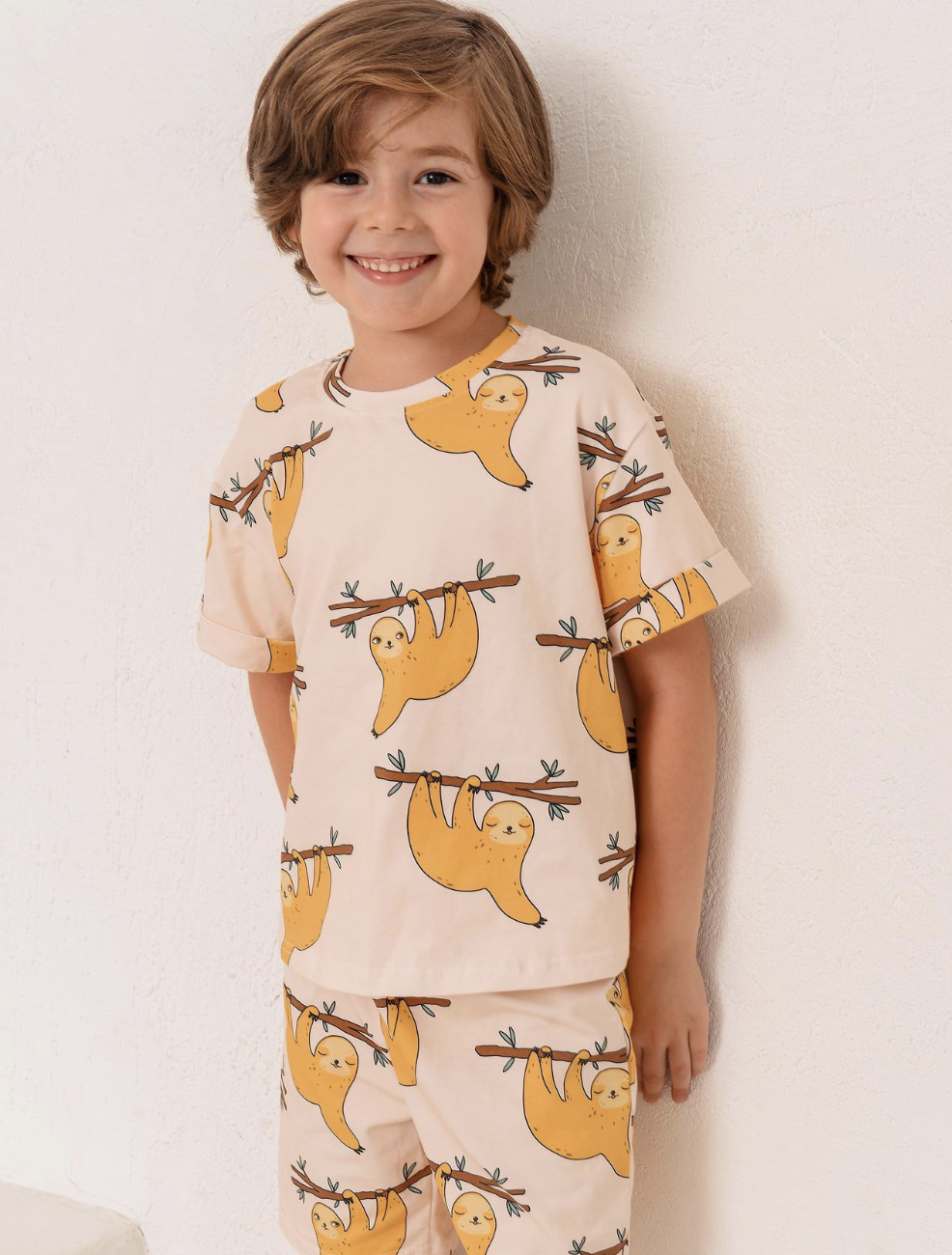 Комплект в принте "Ленивцы"