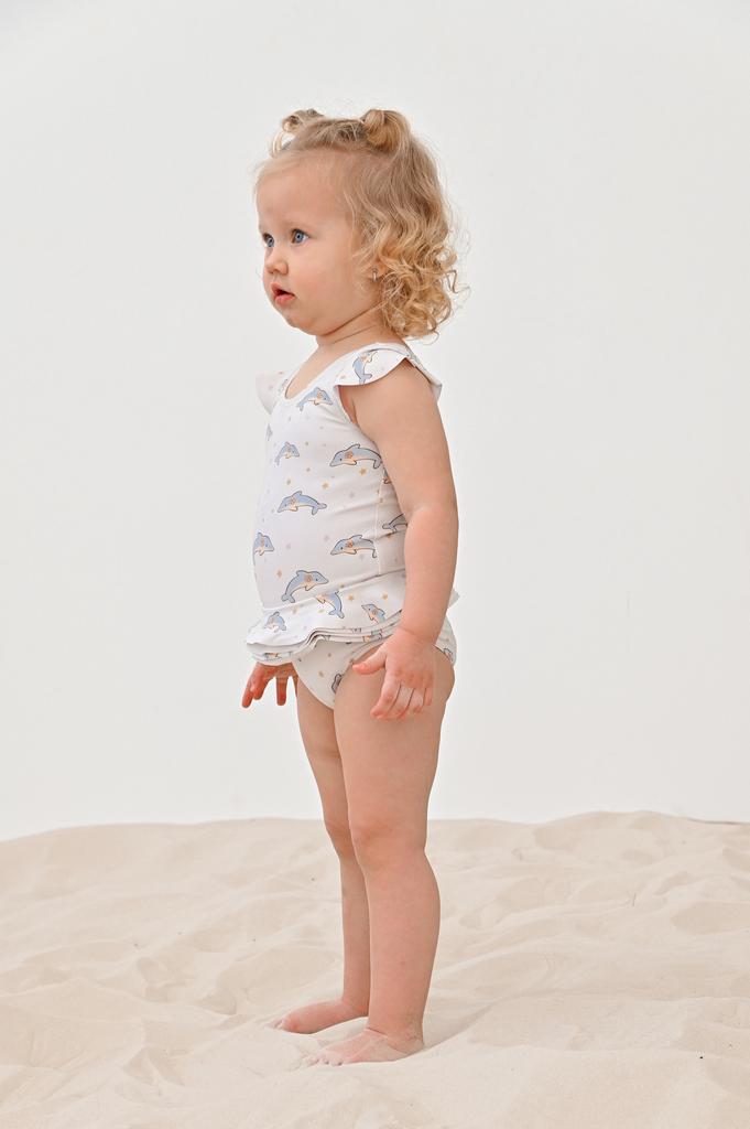 Купальник слитный "Дельфины"