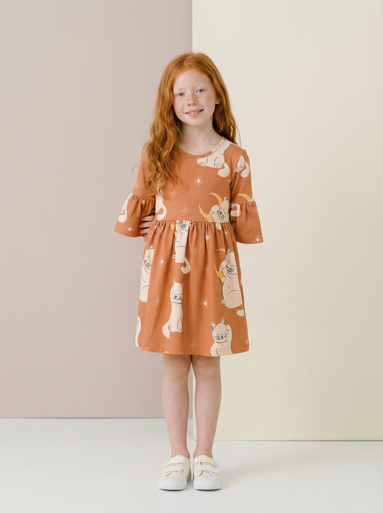 Платье "Коты Манэки-неко"