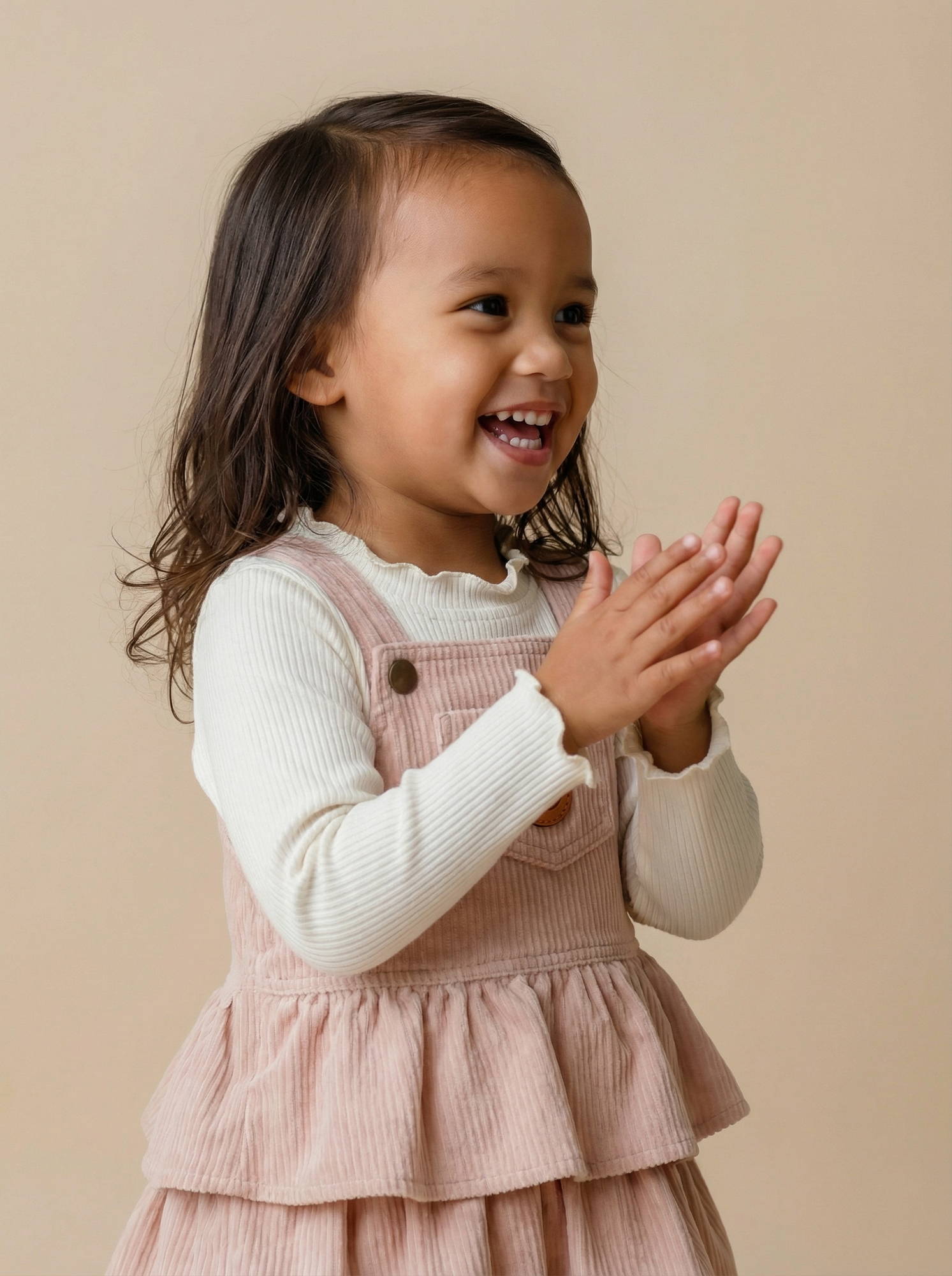 Сарафан из вельвета с нашивкой