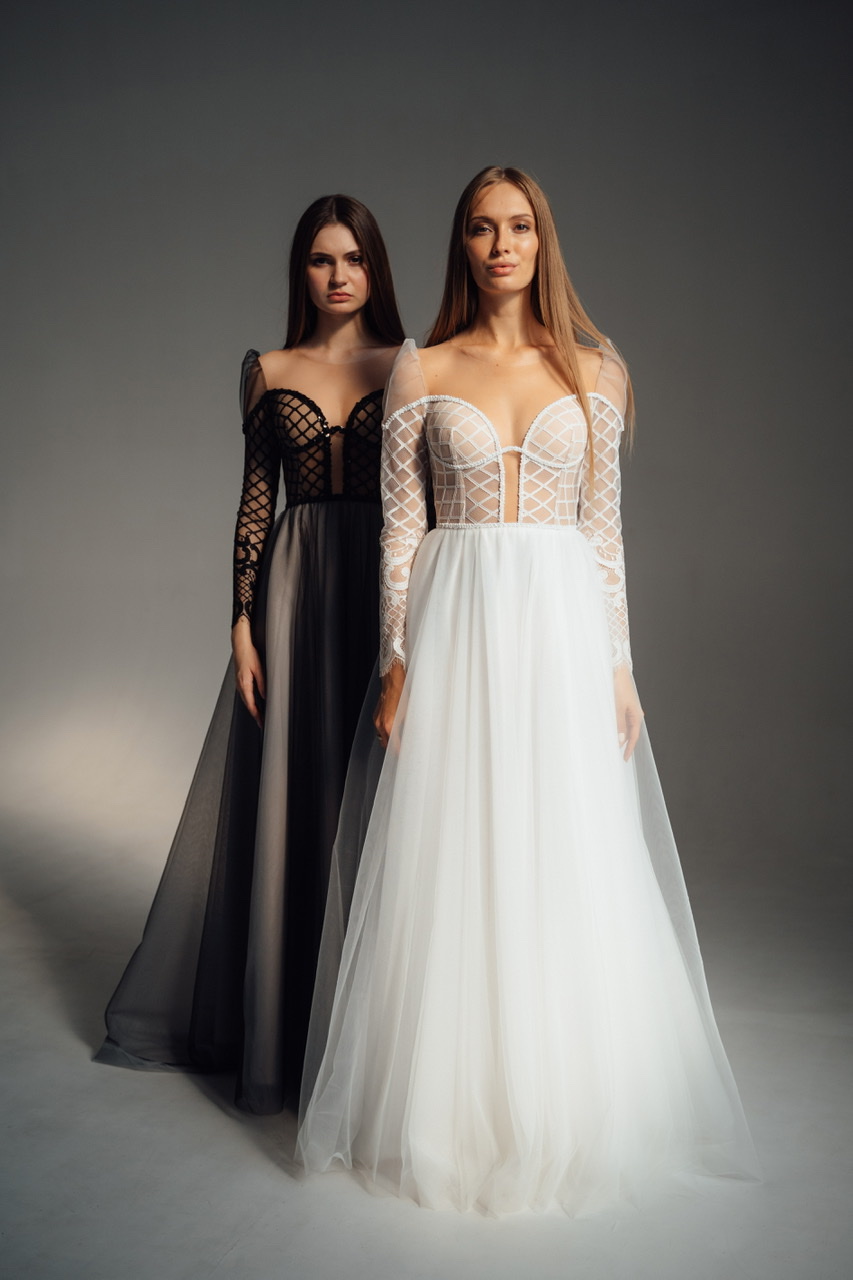 Свадебное платье ONLIE в молочном  фатине