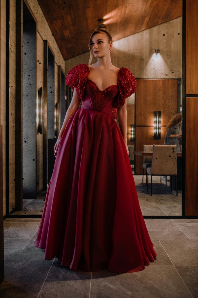 Вечернее платье ROXY длинное в винном