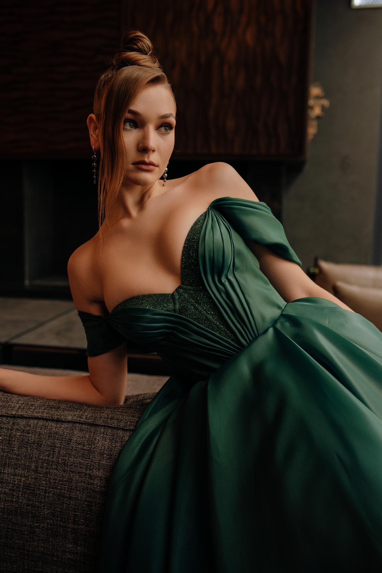 Вечернее платье ROXY (РОКСИ) в изумрудном