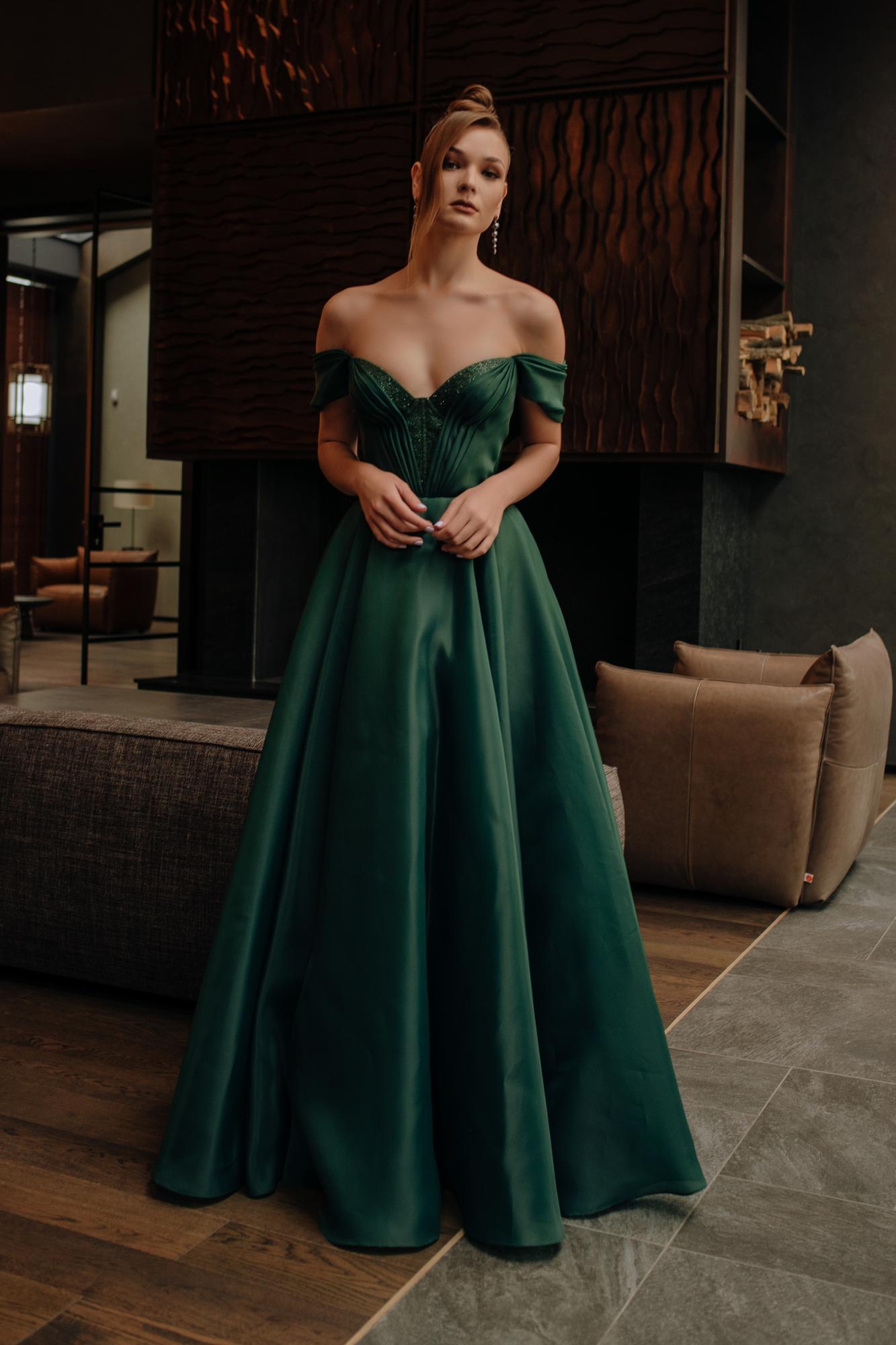 Вечернее платье ROXY (РОКСИ) в изумрудном