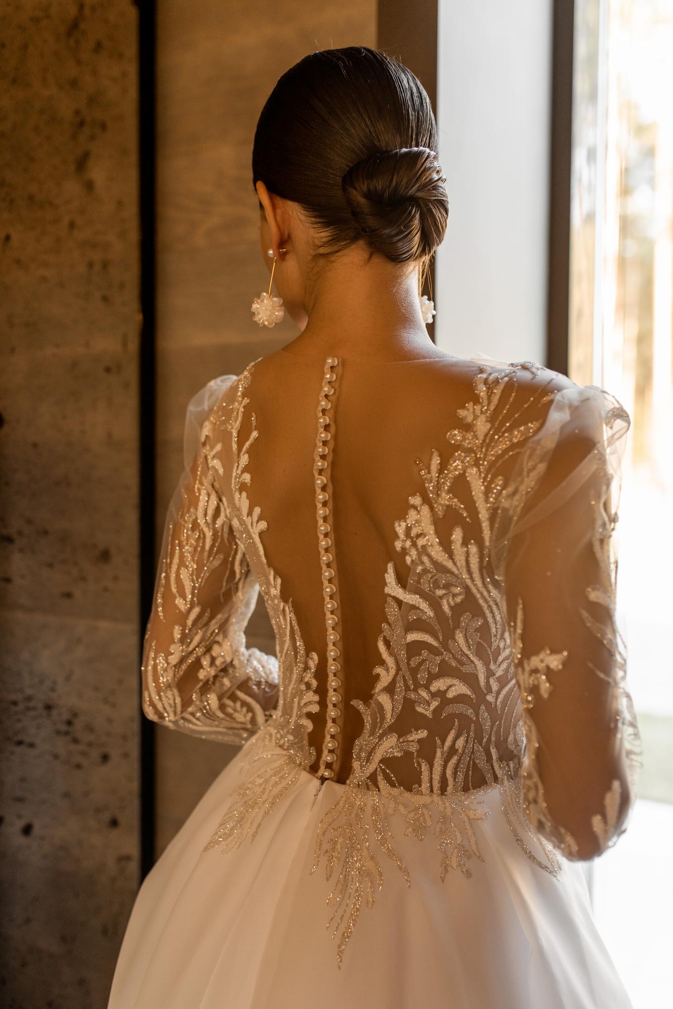 Свадебное платье TATLI длинное цвет молочный