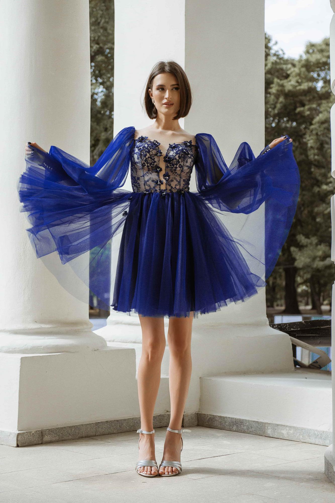 Коктейльное платье BONNIE  mini в цвете синий вождь