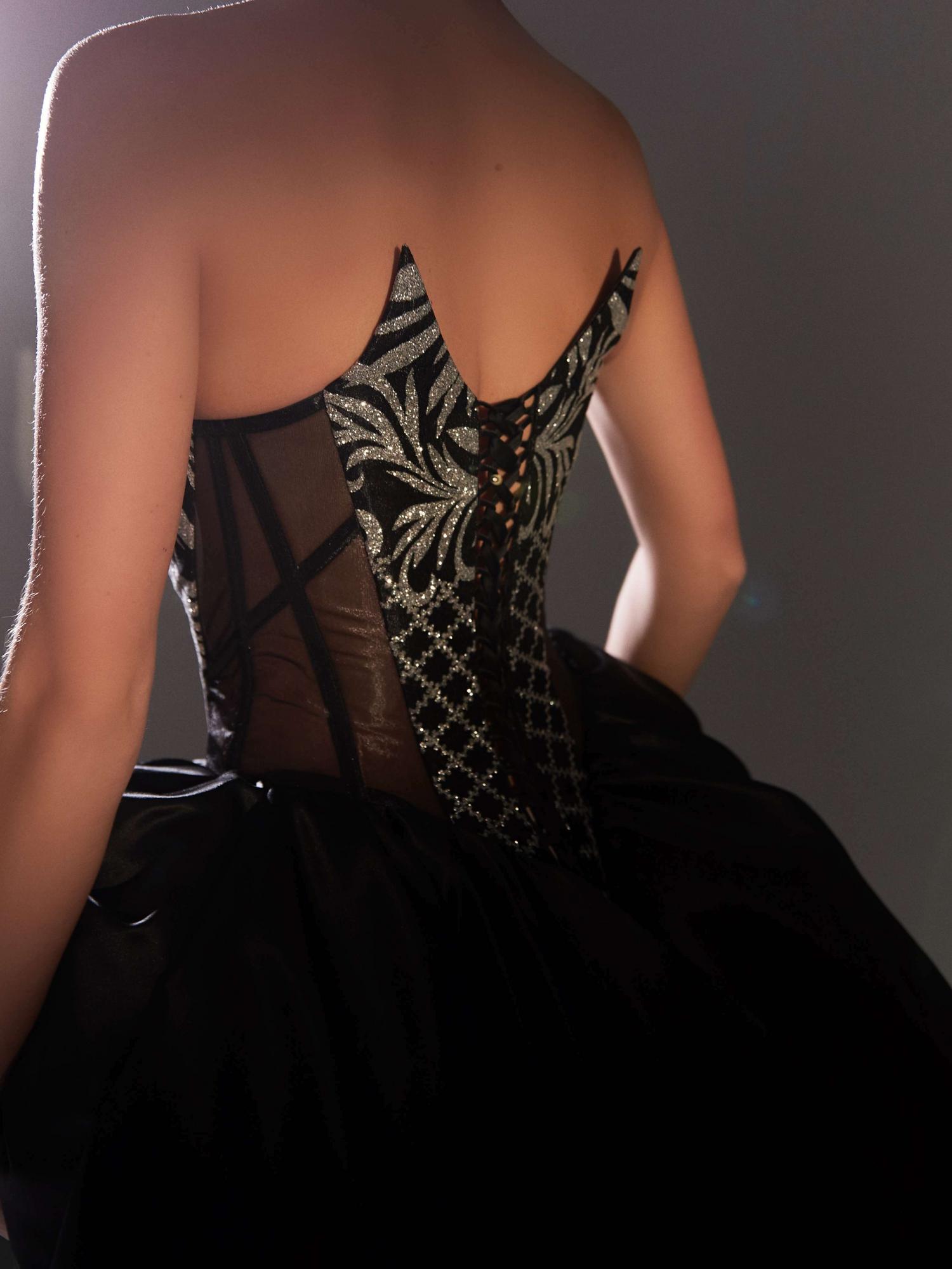 Короткое пышное платье CLEO в черном