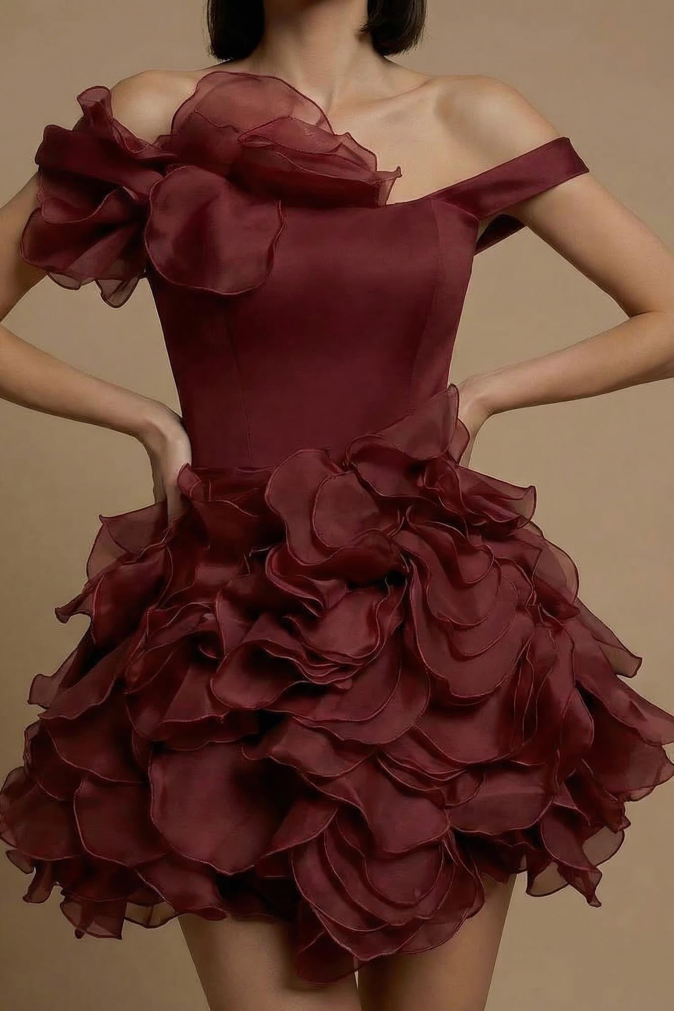 Вечернее платье SERGE в винном