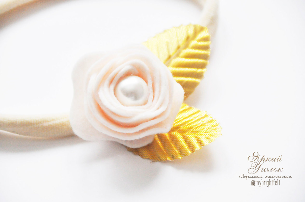 ПОВЯЗКА ЦВЕТОК С ЗОЛОТОМ