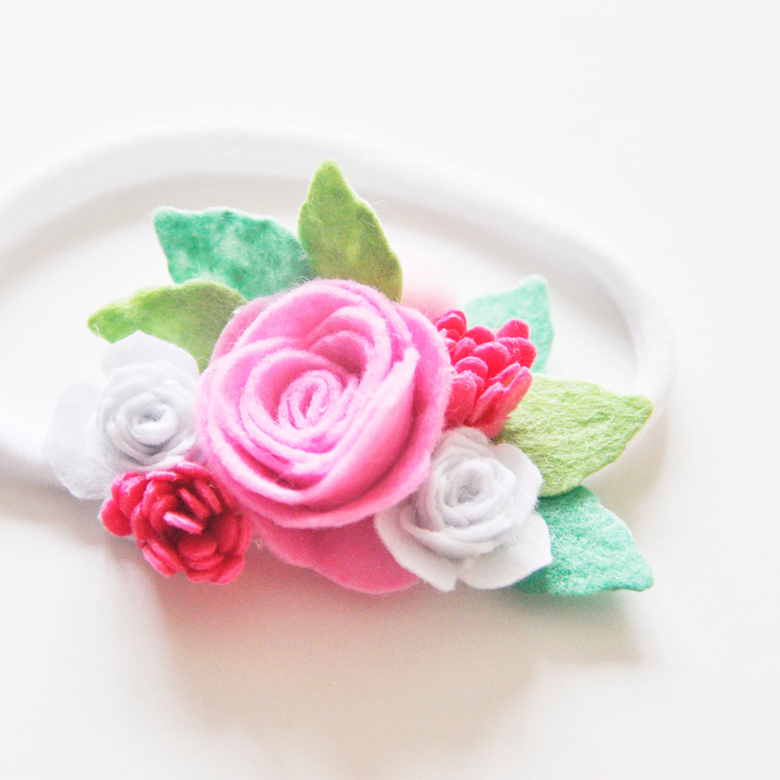 headband-pink-flowers-set