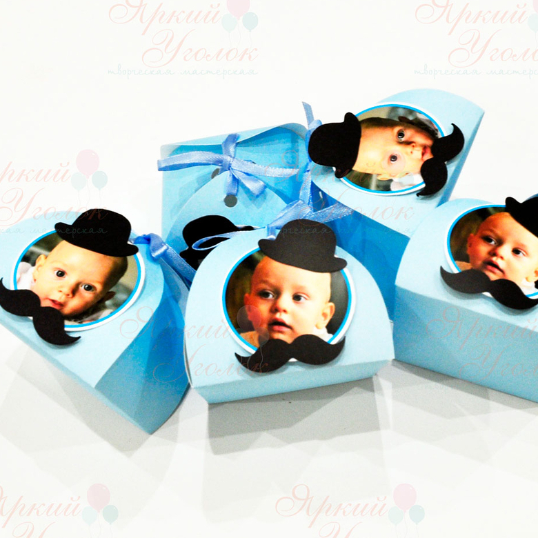 Бонбоньерки с фотографиями "Маленький джентельмен"